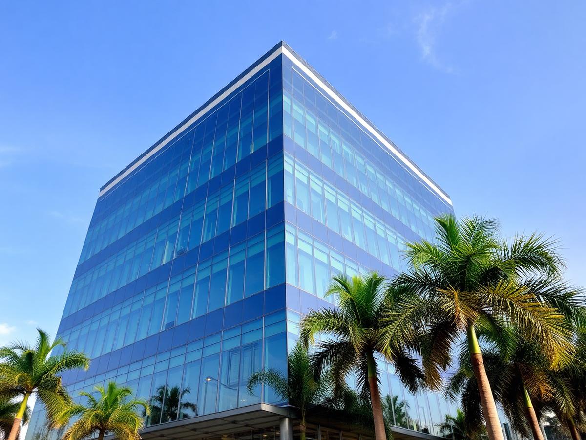Modern commercial office building in Accra
